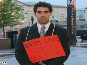 Job seeker sells self Creative way to find a job